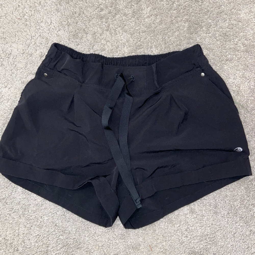 Women's Black Drawstring Shorts